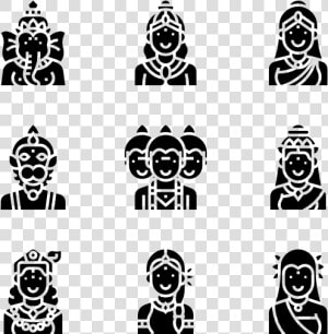 Hindu God   Hindu God Png Images Black And White  Transparent Png