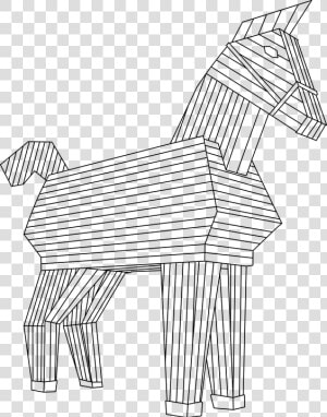 The Horse  Wood  Horse  Toy  Konik  Trojan Horse   Caballo De Troya Dibujo  HD Png Download