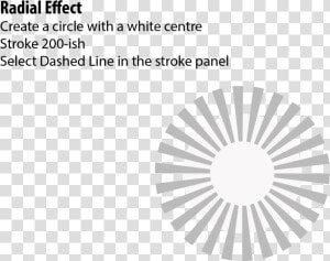 Radial Shape   Make Circle Line In Illustrator  HD Png Download