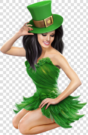 Leprechaun Costume Png   St Patrick  39 s Girl Png  Transparent Png