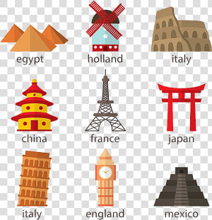 World Landmarks Png  Transparent Png