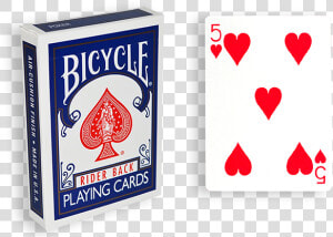 Blue One Way Forcing Deck   Bicycle Playing Cards Transparent Background  HD Png Download