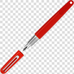 Montblanc M Red Pluma Estilografica   Montblanc M Red  HD Png Download