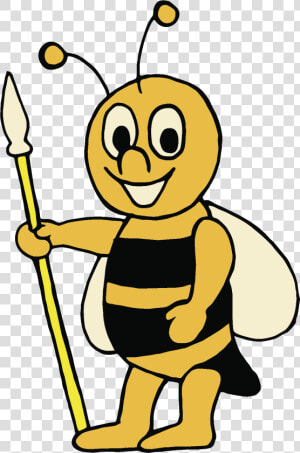 Guard Bee   Guard Bee Cartoon  HD Png Download