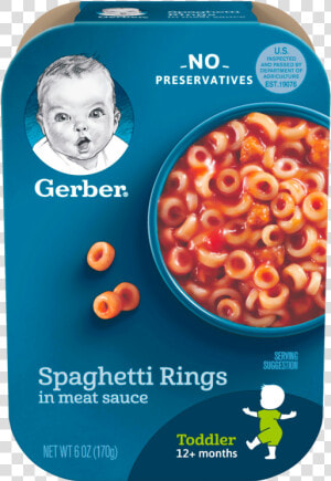 Spaghetti Rings In Meat Sauce   Gerber Toddler Meals  HD Png Download