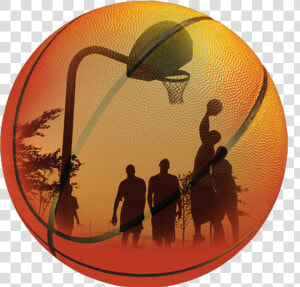 Transparent Basketball Going Through Net Clipart   Basketball Png  Png Download