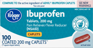 Ibuprofen 50 Caplets Kroger  HD Png Download