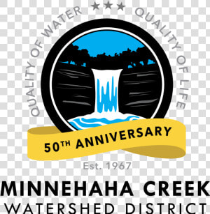 Mcwd 50th Anniversary Logo   Minnehaha Creek Watershed District  HD Png Download