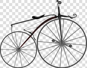 1863 Boneshaker Bike Clip Arts   Velocipede Png  Transparent Png