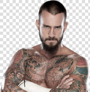 Transparent Cm Punk Png   Tattoo Wrestler  Png Download