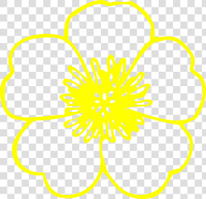 Yellow Buttercup Flower Svg Clip Arts   Flower  HD Png Download