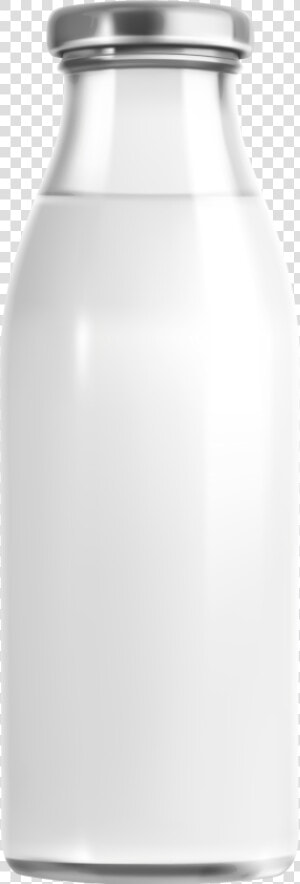 Image Black And White Stock Water Glass Realistic Bottled   Milk Bottle Glass Png  Transparent Png