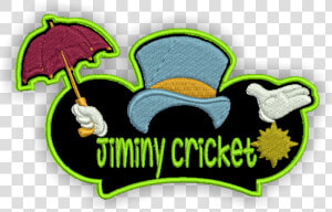 Image Of Jiminy Custom Iron on Patch With Name   Cartoon  HD Png Download