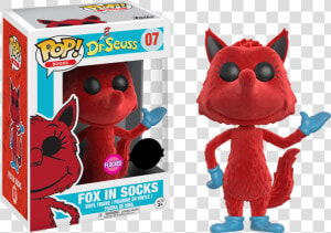 Fox In Socks Flocked Us Exclusive Pop Vinyl Figure   Dr Seuss Funko Pop  HD Png Download