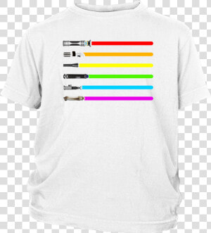 Star Wars Lightsaber Lgbt Shirts T Shirt District Youth   Steal Your Face  HD Png Download