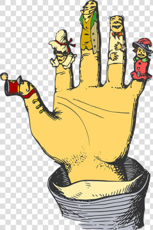 Cartoon  Finger Puppets  Hand  Puppets   Titeres Dibujos  HD Png Download