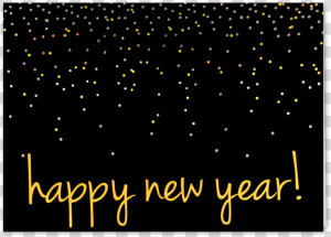 Picture Of Confetti Happy New Year Greeting Card   Graphic Design  HD Png Download