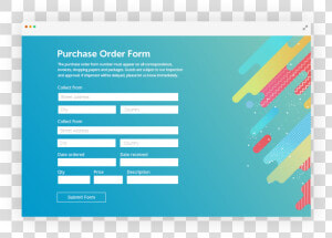 Online Order Form Design  HD Png Download