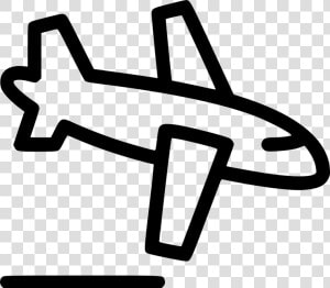 Landing Plane   Transparent Background Landing Plane Icon  HD Png Download