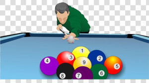 Billiards Clipart Pool Player   Playing Billiard Clipart  HD Png Download