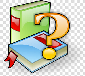 Books With Question Mark Clip Arts   References Clipart  HD Png Download