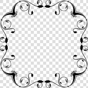 Flourish Frame Design Clip Arts   Free Frames And Borders Svgs  HD Png Download