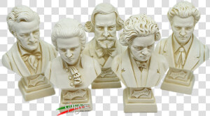 Wagner  Mozart  Verdi  Beethoven  Chopin   Figurine  HD Png Download