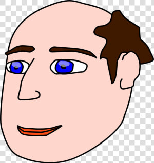 Transparent Bald Man Png   Cartoons With Receding Hairlines  Png Download