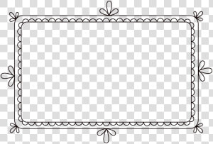 Square Scalloped Edge Clipart   Doodle Banner Png  Transparent Png