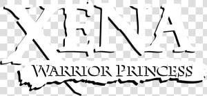 Xena Warrior Princess Logo Black And White   Xena Warrior Princes Logo  HD Png Download