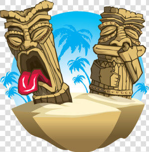 Hut Clipart Tiki Hut   Cartoon Tiki Hut Png  Transparent Png