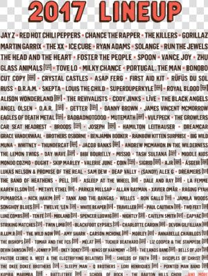 Acl Lineup 2019 Rumors  HD Png Download