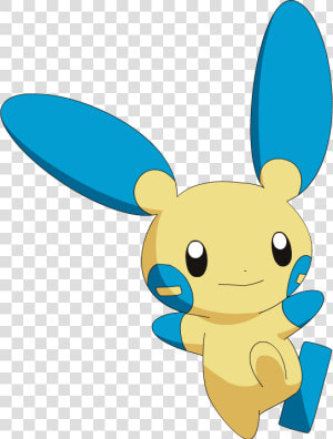 Minun Pokémon Go Plusle Pokédex   Imagenes De Pokemon Minun  HD Png Download