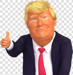 Transparent Like Thumb Png   Donald Trump Smile Thumbs Up  Png Download