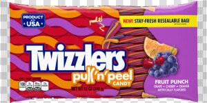 Twizzlers Pull N Peel Fruit Punch  HD Png Download