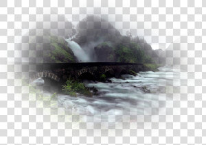 Landscaping Drawing Waterfall  HD Png Download