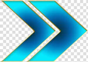 Double Arrow Cyan Right   Double Arrow Right Logo  HD Png Download