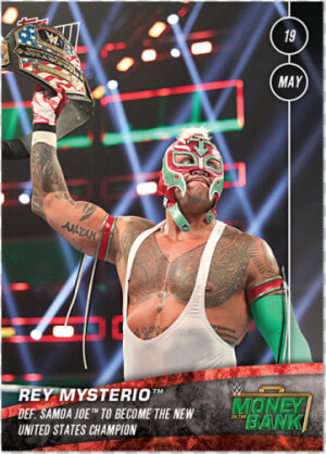 Wwe Topps Now® Card   Rey Mysterio United States Champion  HD Png Download