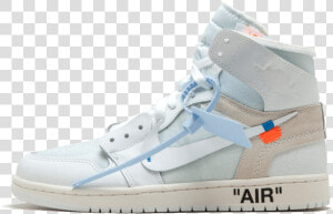 Air Jordan 1 X Off White Off White Part   Nike Off White Jordan 1 White  HD Png Download