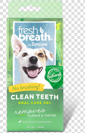 How To Use Fresh Breath By Tropiclean Oral Care Gel   Dog Toothpaste  HD Png Download