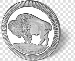 Picture Of 1 Oz Silver Buffalo Round   Skip Goldie  amp  The Gingerbreads  HD Png Download