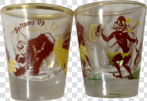 Vintage Rumpus Set Shot Glass Tribal Native Love Here   Pint Glass  HD Png Download