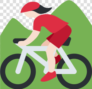 Mountain Bike Emoji Clipart   Png Download   Vtt Emoji  Transparent Png