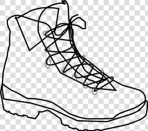 Hiker Cliparts Transparent   Boots Outline  HD Png Download