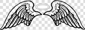 Angel  Wings  Tattoo  Halo  Christian  Heaven   Angel Wings Clipart Png  Transparent Png