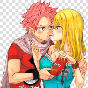 Nalu   Fairy Tail Pocky Stick  HD Png Download