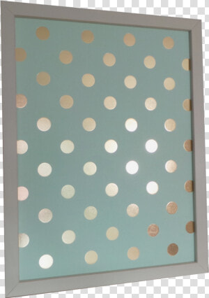 Aqua Gold Polka Dot Magnetic Dry erase Memo Board     Polka Dot  HD Png Download