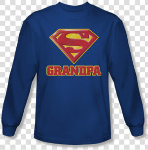 Superman Super Grandpa Adult Long Sleeve Shirt   Youth  Superman   Super Kid  HD Png Download