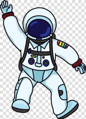 Drawing Area Astronaut   Simple Cartoon Astronaut Png  Transparent Png