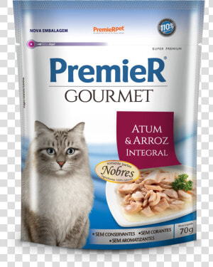 Premier Gourmet Gatos Sabor Atum E Arroz Integral  HD Png Download